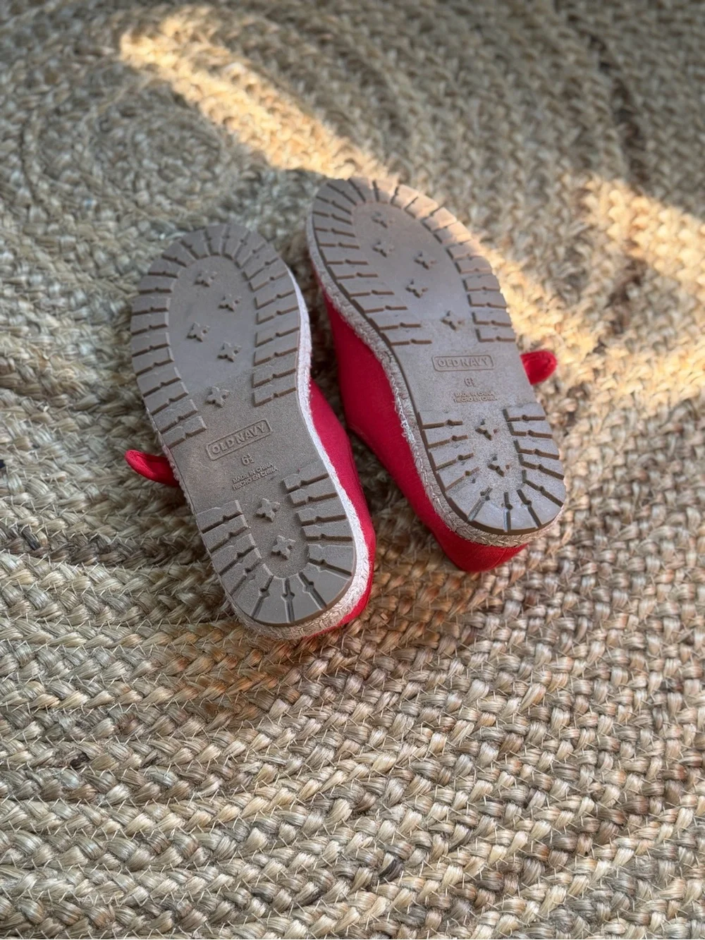 Girls' Red Mary Jane Canvas Shoes Old Navy Size 6.5